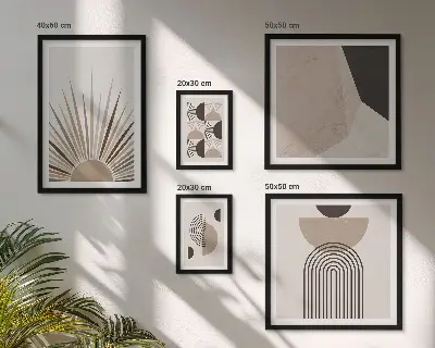 Abstrakcyjne formy geometryczne galeria obrazów na ścianę