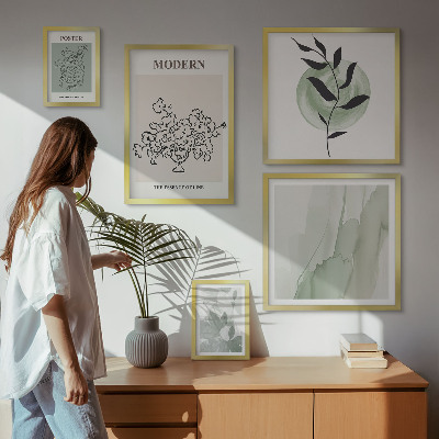 Zestaw obrazów w ramie do galerii ściennej Nowoczesne minimalistyczne dekoracje