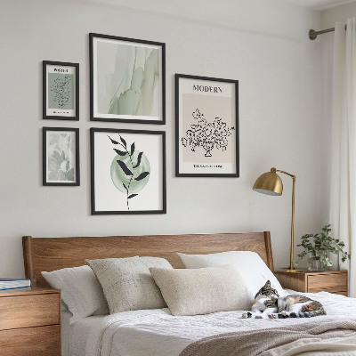 Zestaw obrazów w ramie do galerii ściennej Nowoczesne minimalistyczne dekoracje