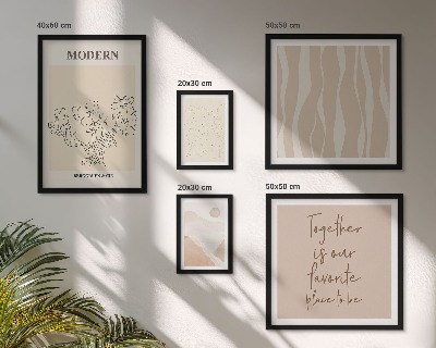 Zestaw obrazów w ramie do galerii ściennej Styl nowoczesny minimalistyczny zestaw
