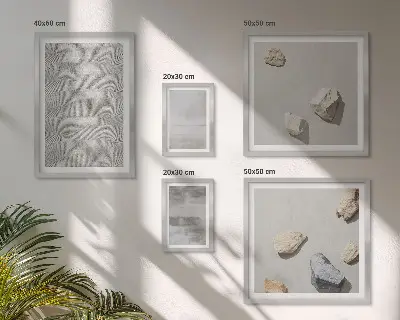 Nowoczesne tekstury minimalistyczne zestaw 5 obrazów w ramie
