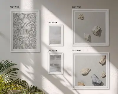 Nowoczesne tekstury minimalistyczne zestaw 5 obrazów w ramie