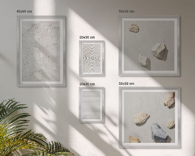 Galeria obrazów na ścianę Geometryczne tektury kamienie