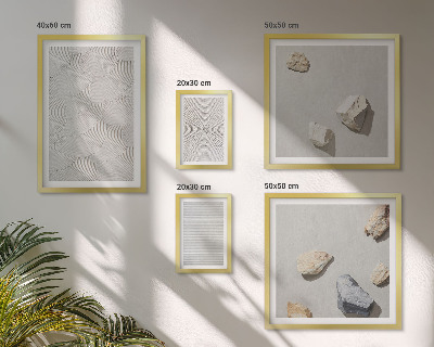 Galeria obrazów na ścianę Geometryczne tektury kamienie
