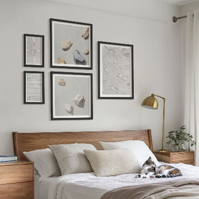 Galeria obrazów na ścianę Geometryczne tektury kamienie