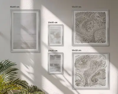 Zestaw obrazów w ramie do galerii ściennej wytarte tekstury w nowoczesnym stylu