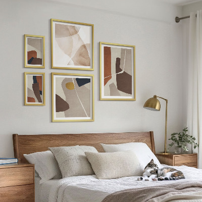 Galeria obrazów na ścianę Abstrakcyjne kształty nowoczesne