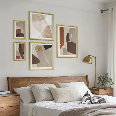 Abstrakcyjne kształty nowoczesne galeria obrazów na ścianę