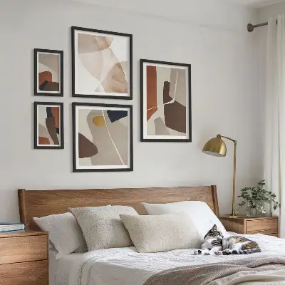 Abstrakcyjne kształty nowoczesne galeria obrazów na ścianę