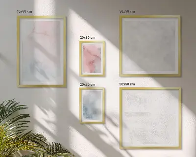 Pastelowe akwarele tekstury galeria obrazów na ścianę