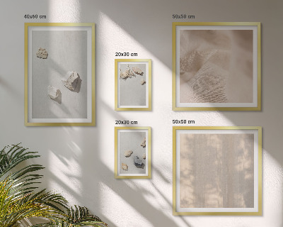 Zestaw obrazów w ramie do galerii ściennej Boho kamienie plaża dekoracje