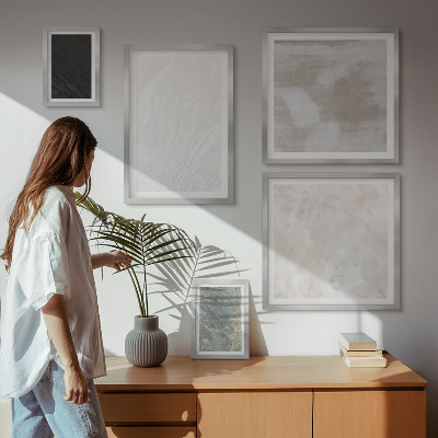 Galeria obrazów na ścianę Kolory eleganckich struktur kamiennych