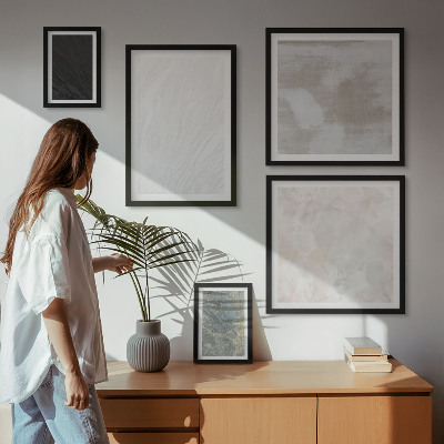 Galeria obrazów na ścianę Kolory eleganckich struktur kamiennych