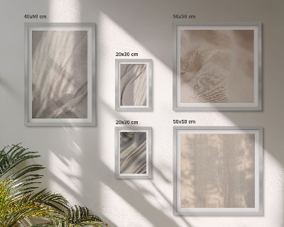 Zestaw obrazów w ramie do galerii ściennej Naturalne tkaniny boho zbliżenia