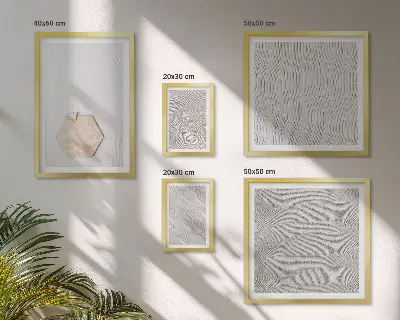 Zestaw obrazów dekoracja ścienna jasne tekstury piasku w stylu boho