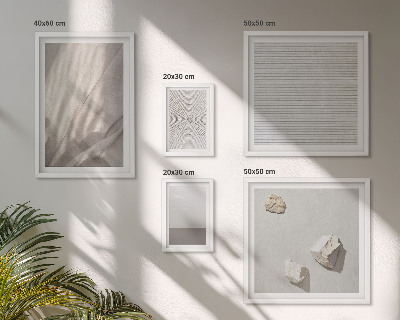Zestaw obrazów w ramie do galerii ściennej Delikatne boho tekstury natury