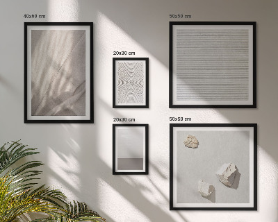 Zestaw obrazów w ramie do galerii ściennej Delikatne boho tekstury natury