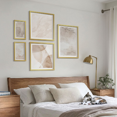 Galeria obrazów na ścianę Farby akwarelowe boho tekstury