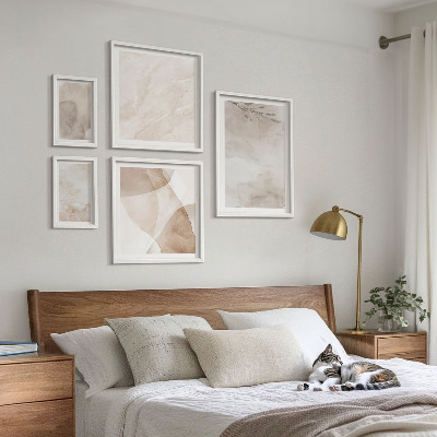 Galeria obrazów na ścianę Farby akwarelowe boho tekstury