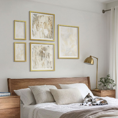 Dekoracja ścienna zestaw obrazów Jasne tekstury farby design