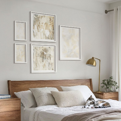 Dekoracja ścienna zestaw obrazów Jasne tekstury farby design