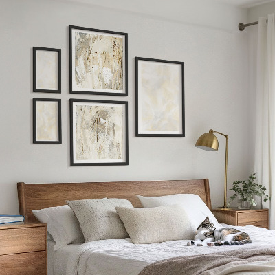 Dekoracja ścienna zestaw obrazów Jasne tekstury farby design