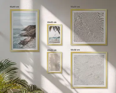Galeria obrazów na ścianę letni piasek i nadmorskie widoki