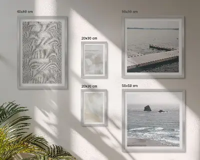 Zestaw obrazów w ramie do galerii ściennej abstrakcja z nowoczesnymi teksturami