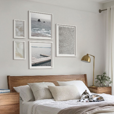 Zestaw obrazów w ramie do galerii ściennej Abstrakcja design nowoczesne tekstury