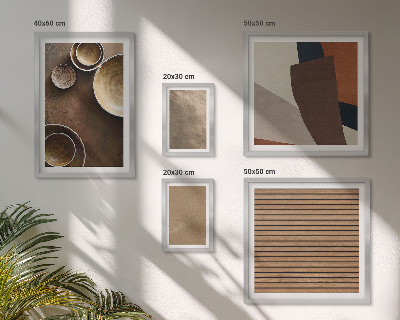 Galeria obrazów na ścianę Kamienne struktury minimalistyczne
