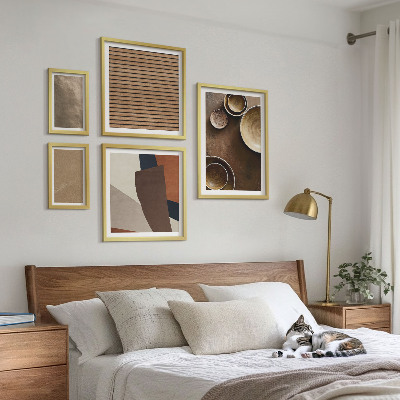 Galeria obrazów na ścianę Kamienne struktury minimalistyczne
