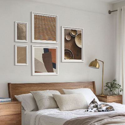 Galeria obrazów na ścianę Kamienne struktury minimalistyczne