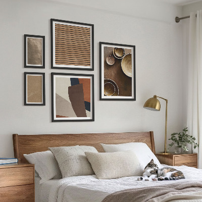 Galeria obrazów na ścianę Kamienne struktury minimalistyczne