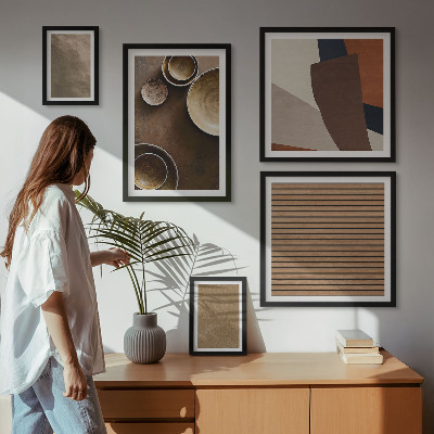 Galeria obrazów na ścianę Kamienne struktury minimalistyczne