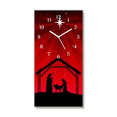 Zegar ścienny Pionowy-Gwiazda Boże Narodzenie Święta