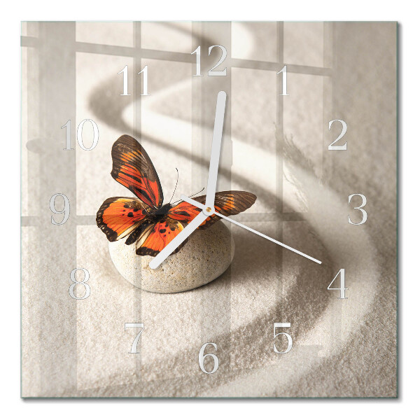 Kwadratowy zegar Motyl