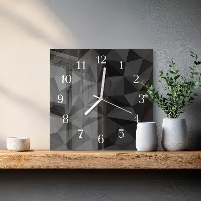 Zegar ścienny bez tykania Wzór 3D