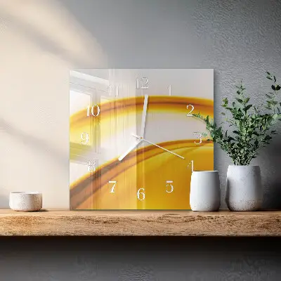 Zegar szklany kwadratowy Sztuka abstrakcyjna