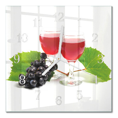 Ozdobny zegar ścienny Winogrona na wino
