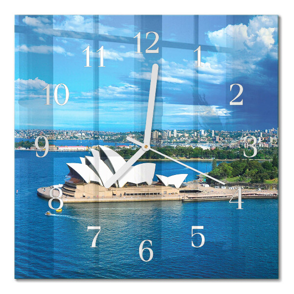 Zegar ścienny kwadratowy Opera w Sydney