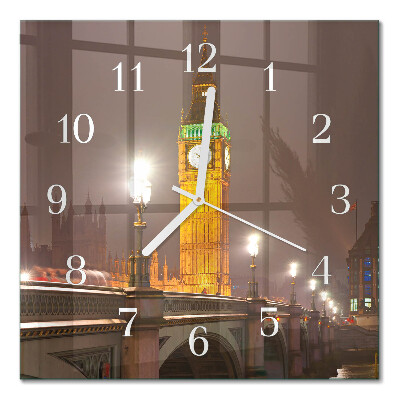 Zegar ścienny kwadratowy Big Ben