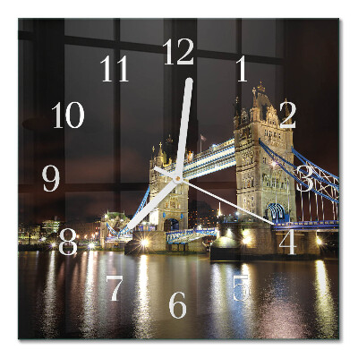 Zegar ścienny bez tykania London Bridge