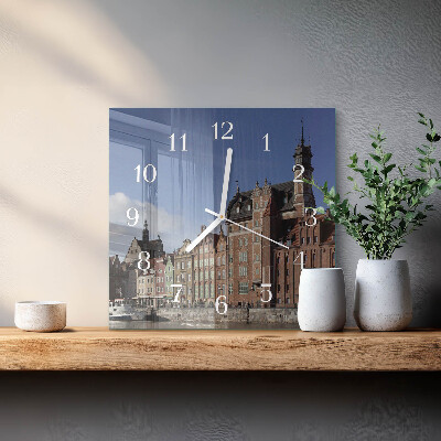 Kwadratowy zegar Gdańsk