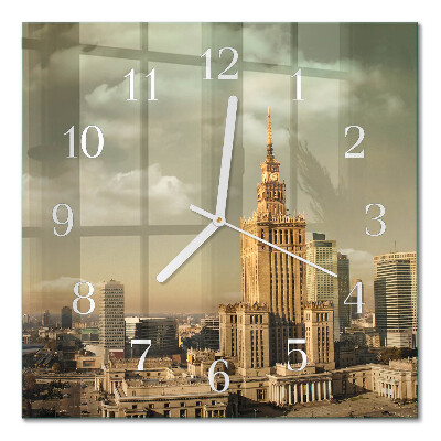 Kwadratowy zegar Warszawa