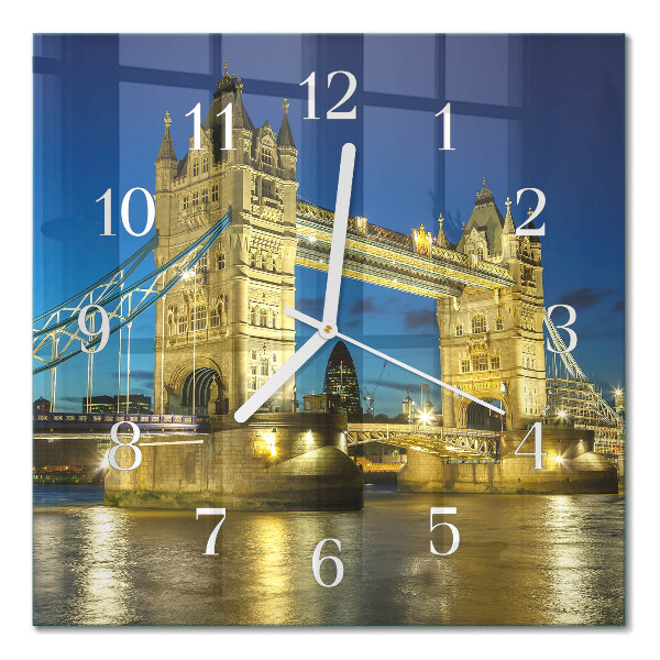 Zegar ścienny bez tykania London Bridge