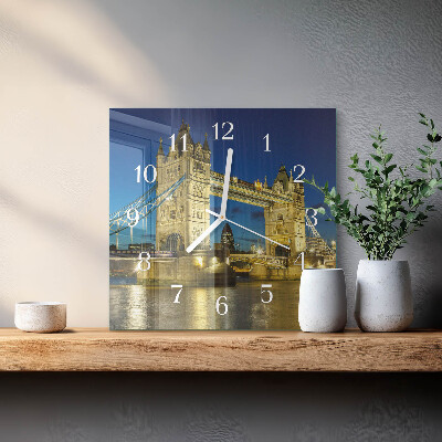 Zegar ścienny bez tykania London Bridge