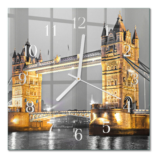 Zegar na ścianę kwadratowy Tower Bridge