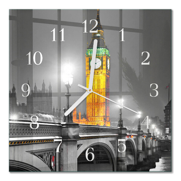 Zegar ścienny kwadratowy Big Ben