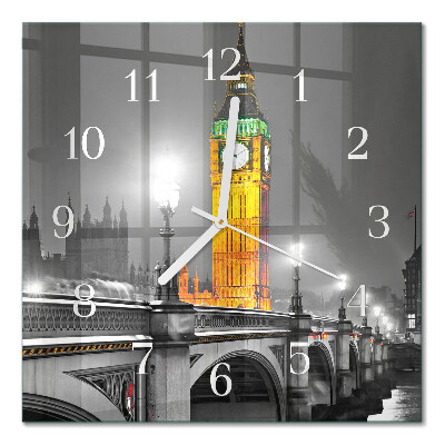 Zegar ścienny kwadratowy Big Ben
