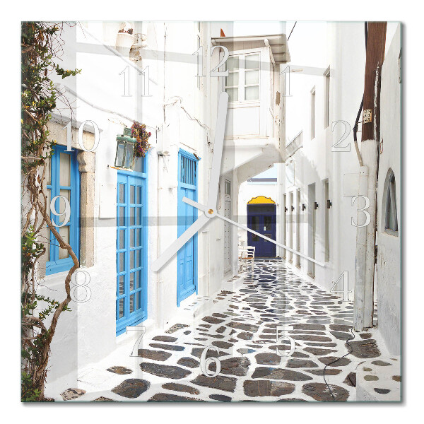 Kwadratowy zegar Santorini